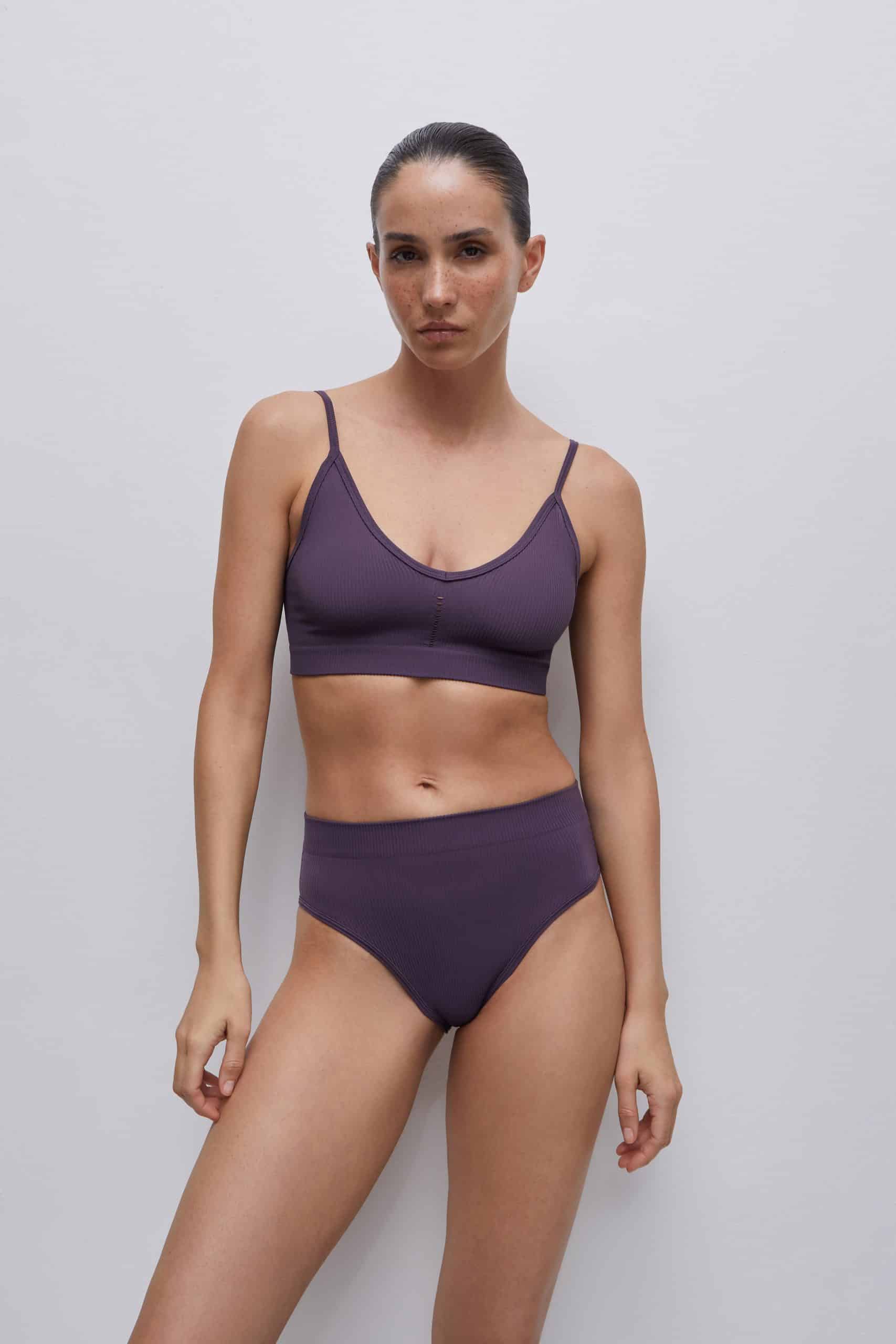 Low-rise ribbed panties – фото № 2