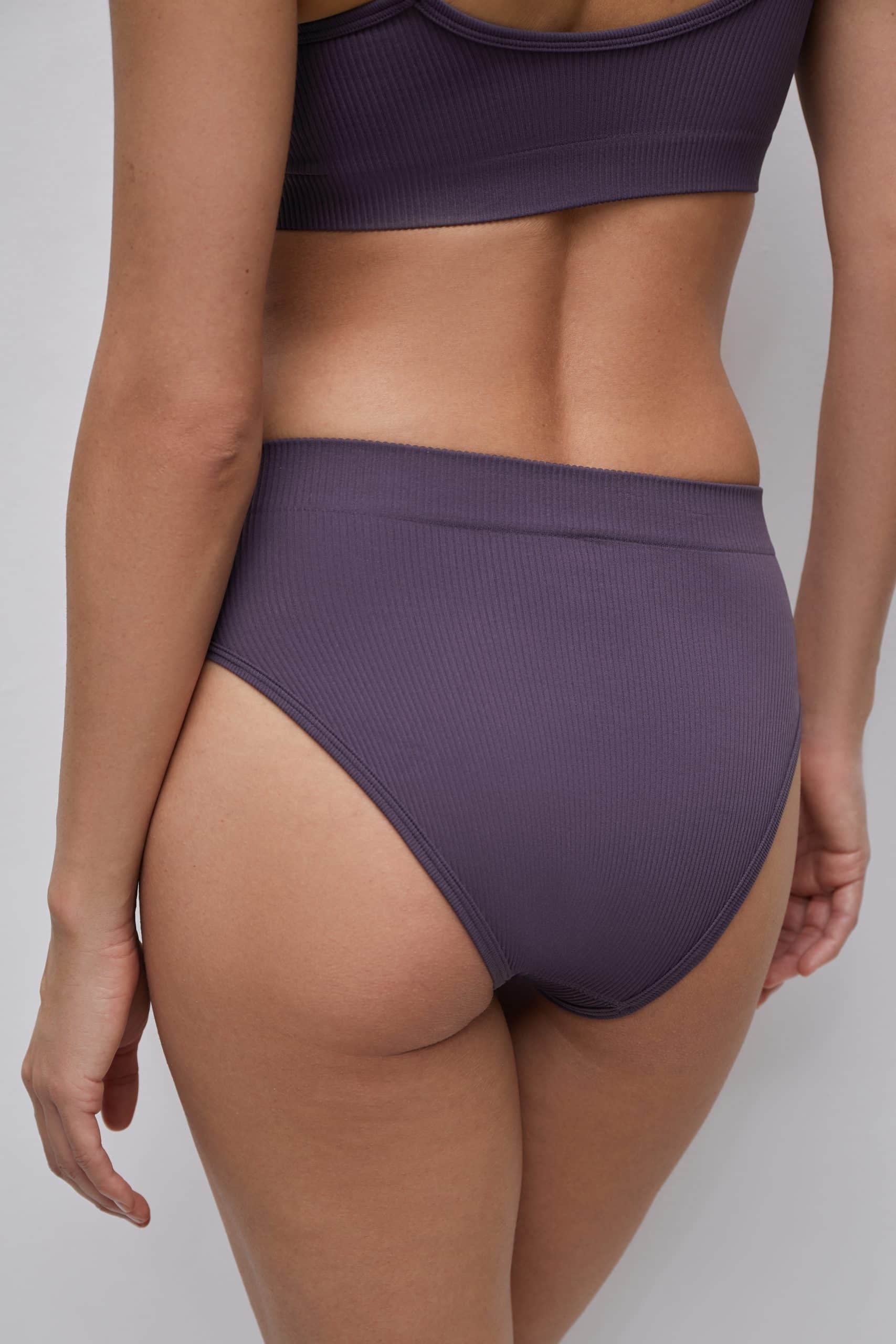 Low-rise ribbed panties – фото № 4