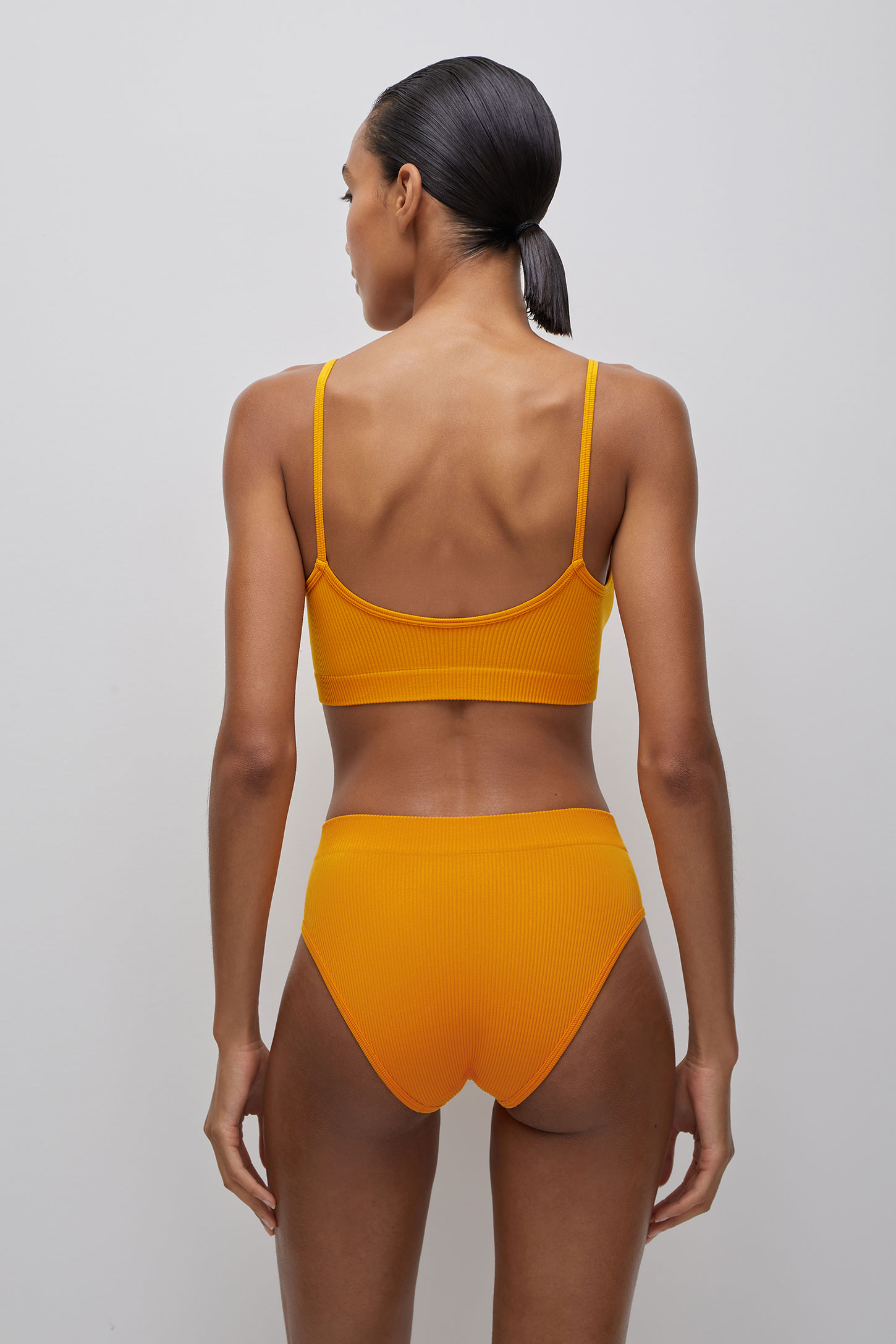 Low-rise ribbed panties – фото № 4