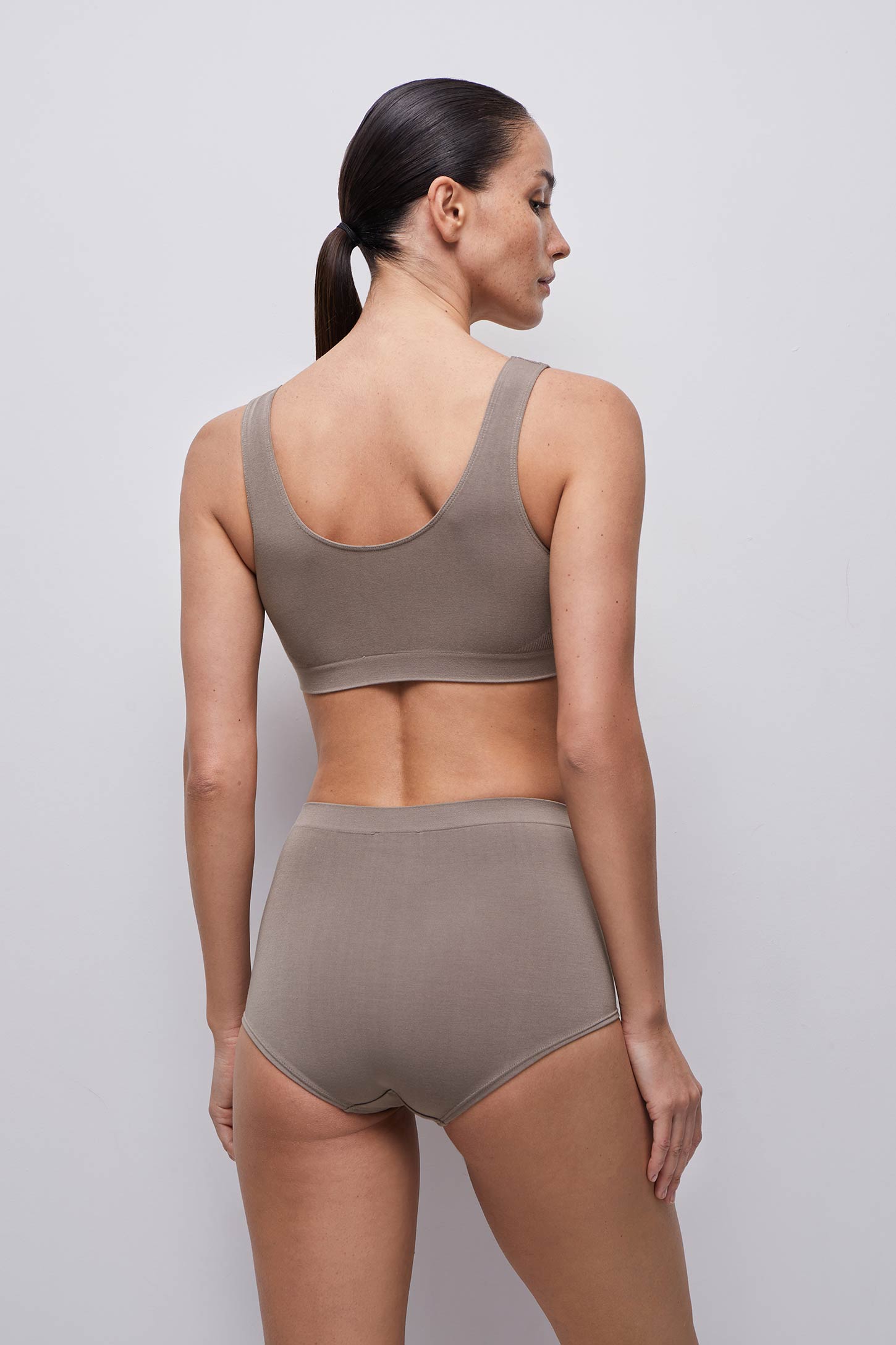 Wide strap bamboo top – фото № 4