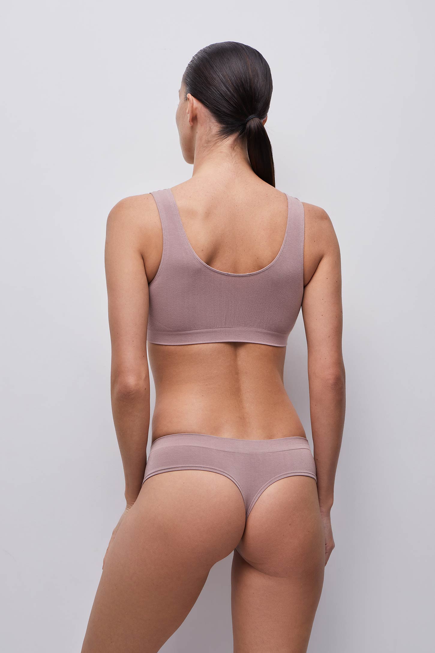 Low waist bamboo thongs – фото № 4