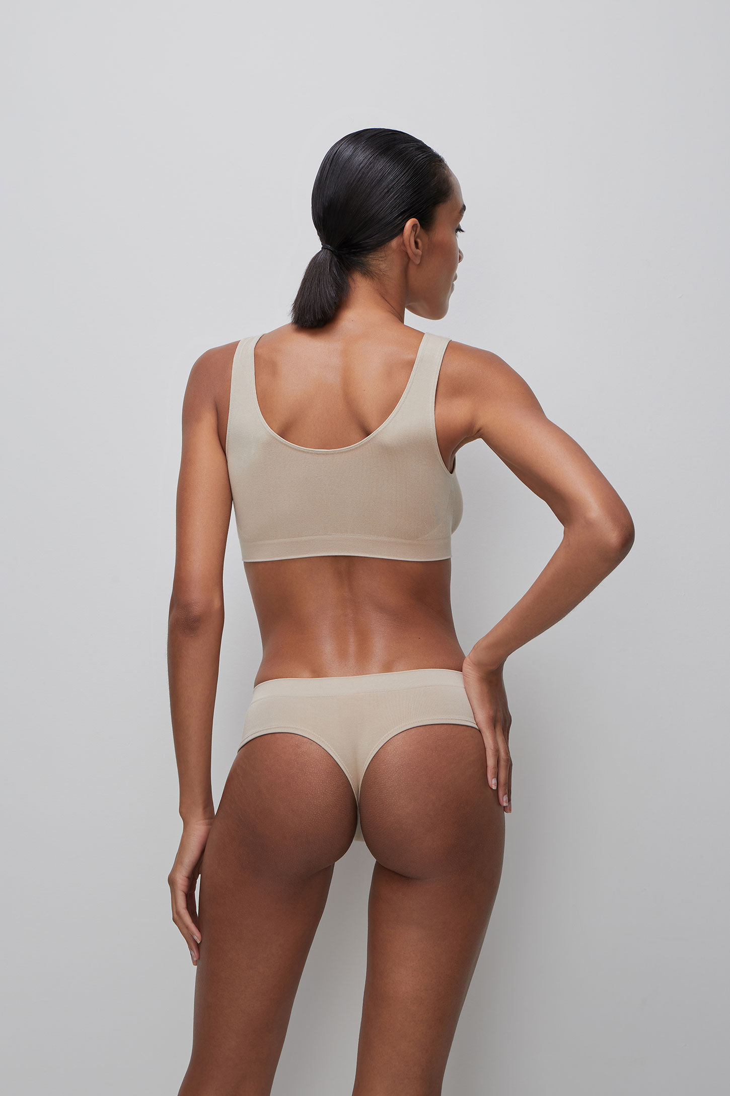 Low waist bamboo thongs – фото № 4