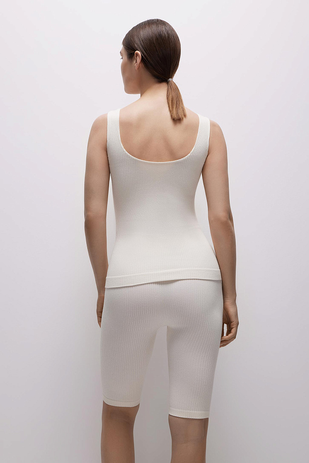 Wide strap tank top BURGUNDY – фото № 5